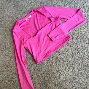 Pink double layered top